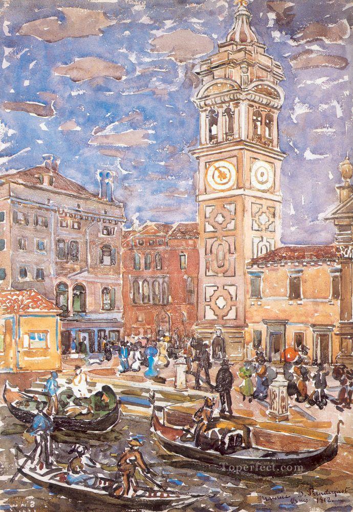 Santa Maria Formosa Venice Maurice Prendergast watercolor Oil Paintings